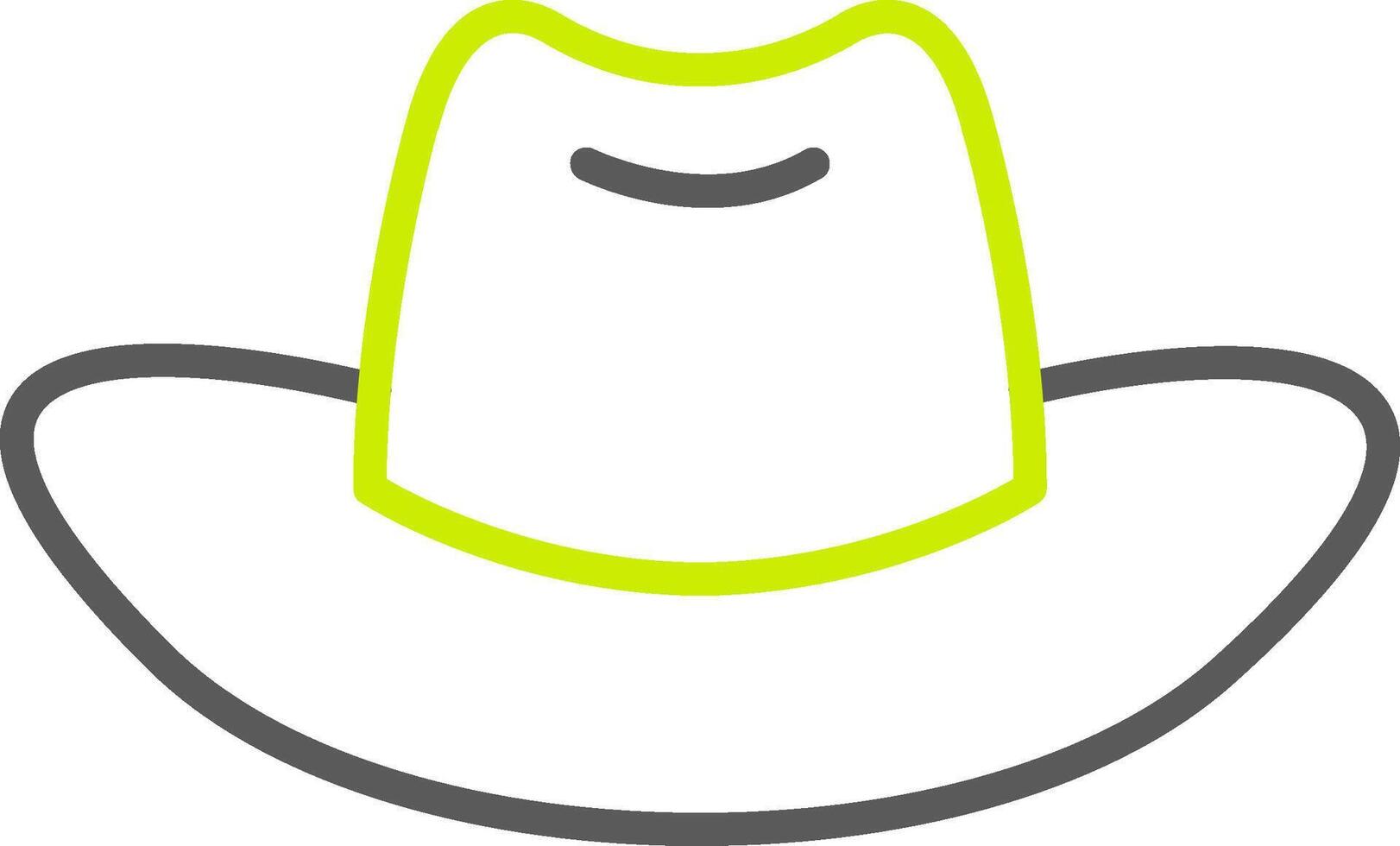 Cowboy Hat Line Two Color Icon vector