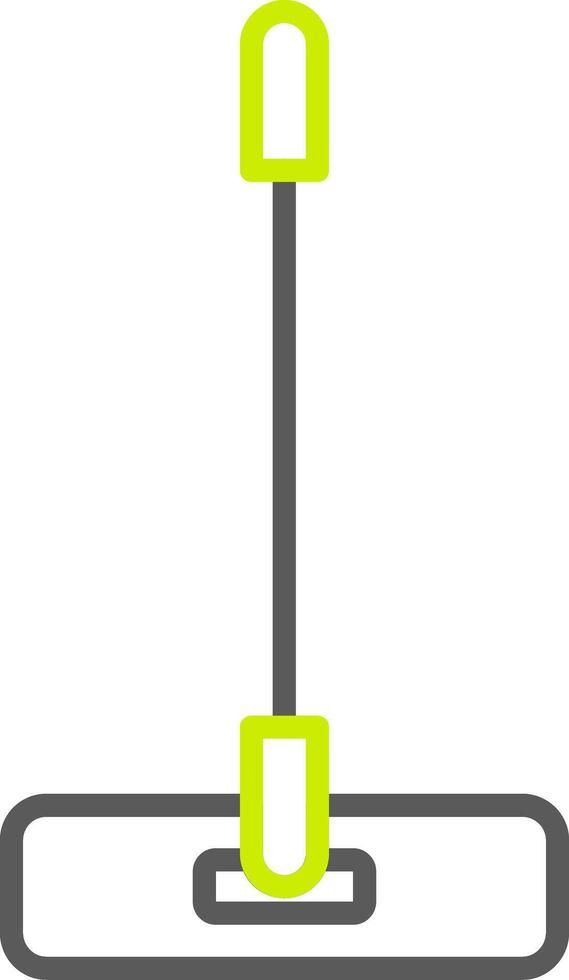 Mop Line Two Color Icon vector