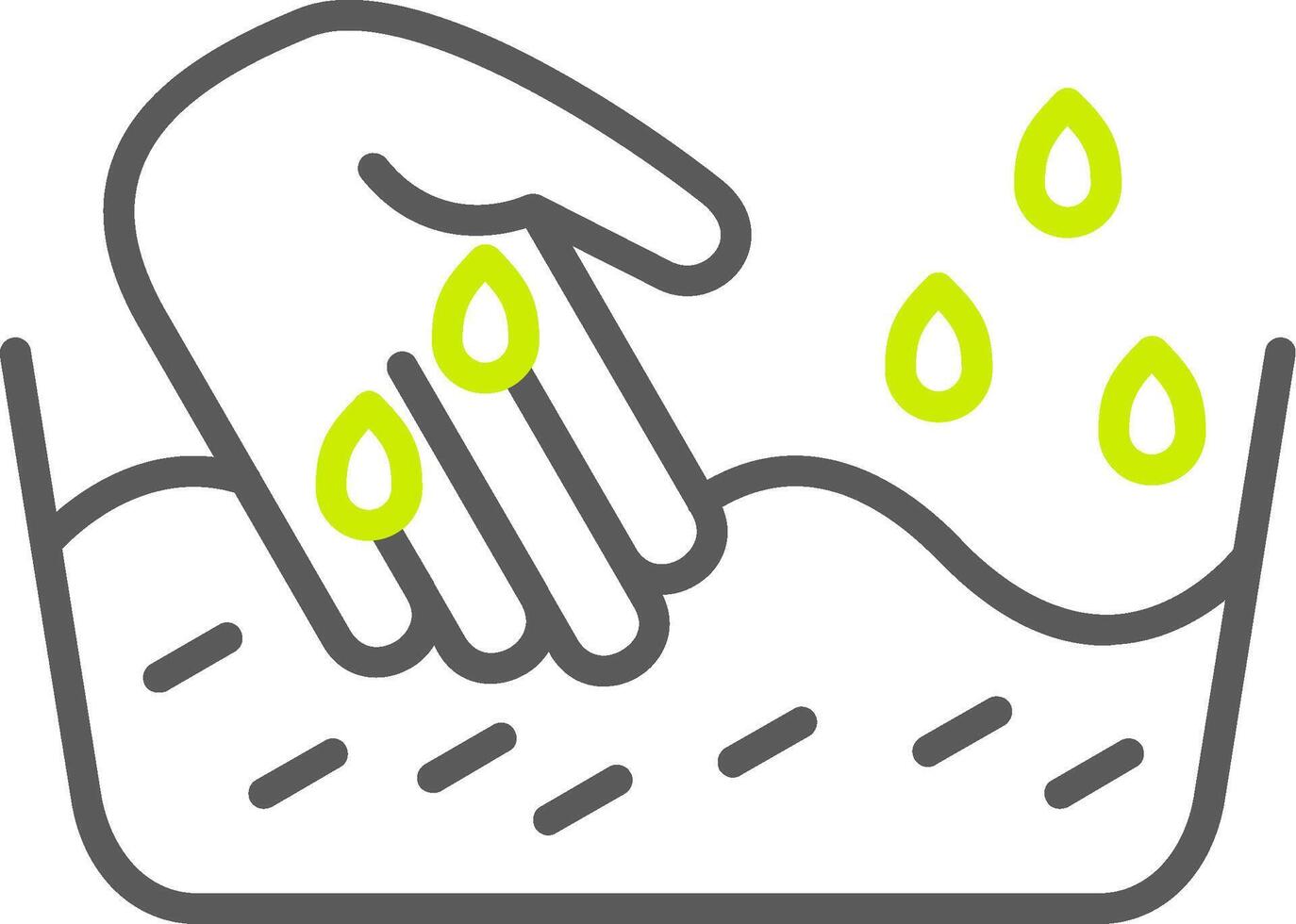 Laundry Line Two Color Icon vector