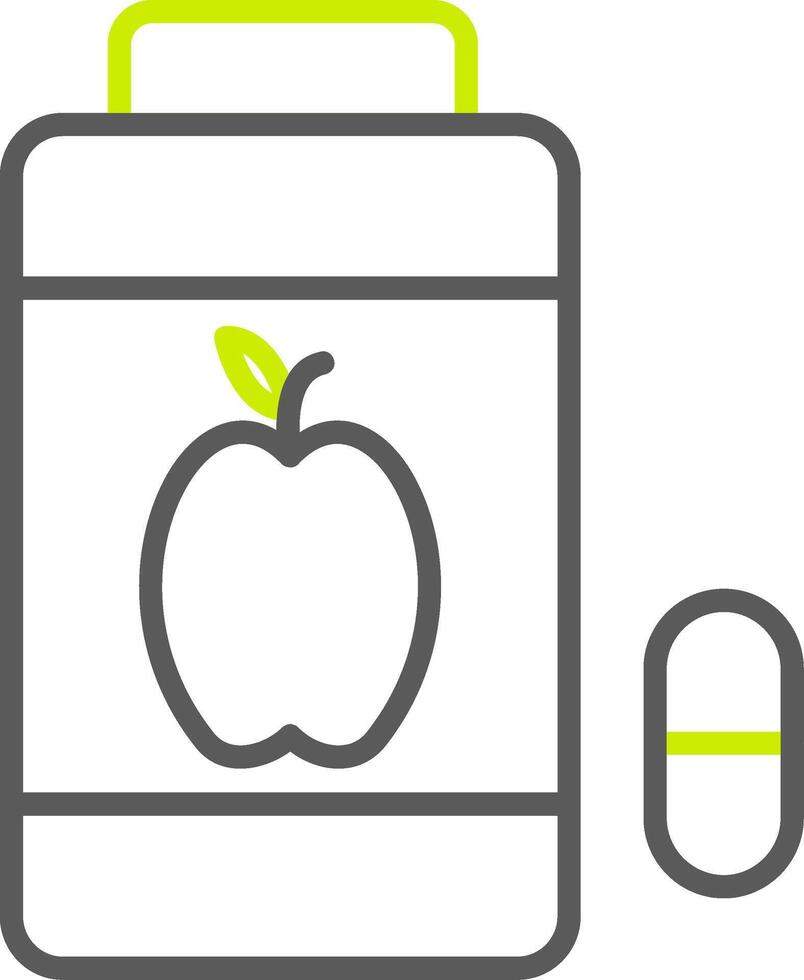 Vitamins Line Two Color Icon vector