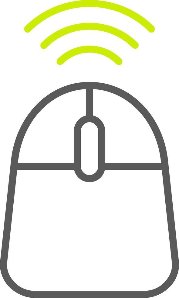 Mouse Line Two Color Icon vector