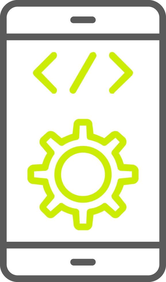 Software Development Line Two Color Icon vector