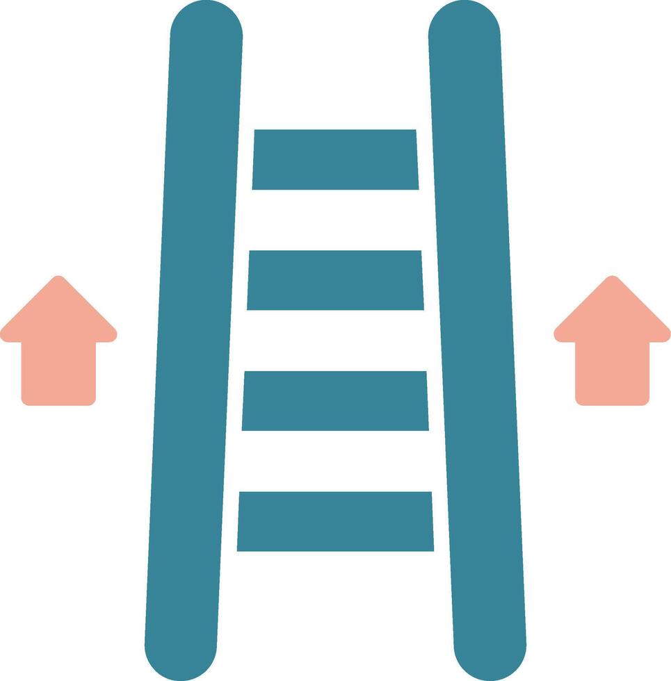 Ladder Glyph Two Color Icon vector