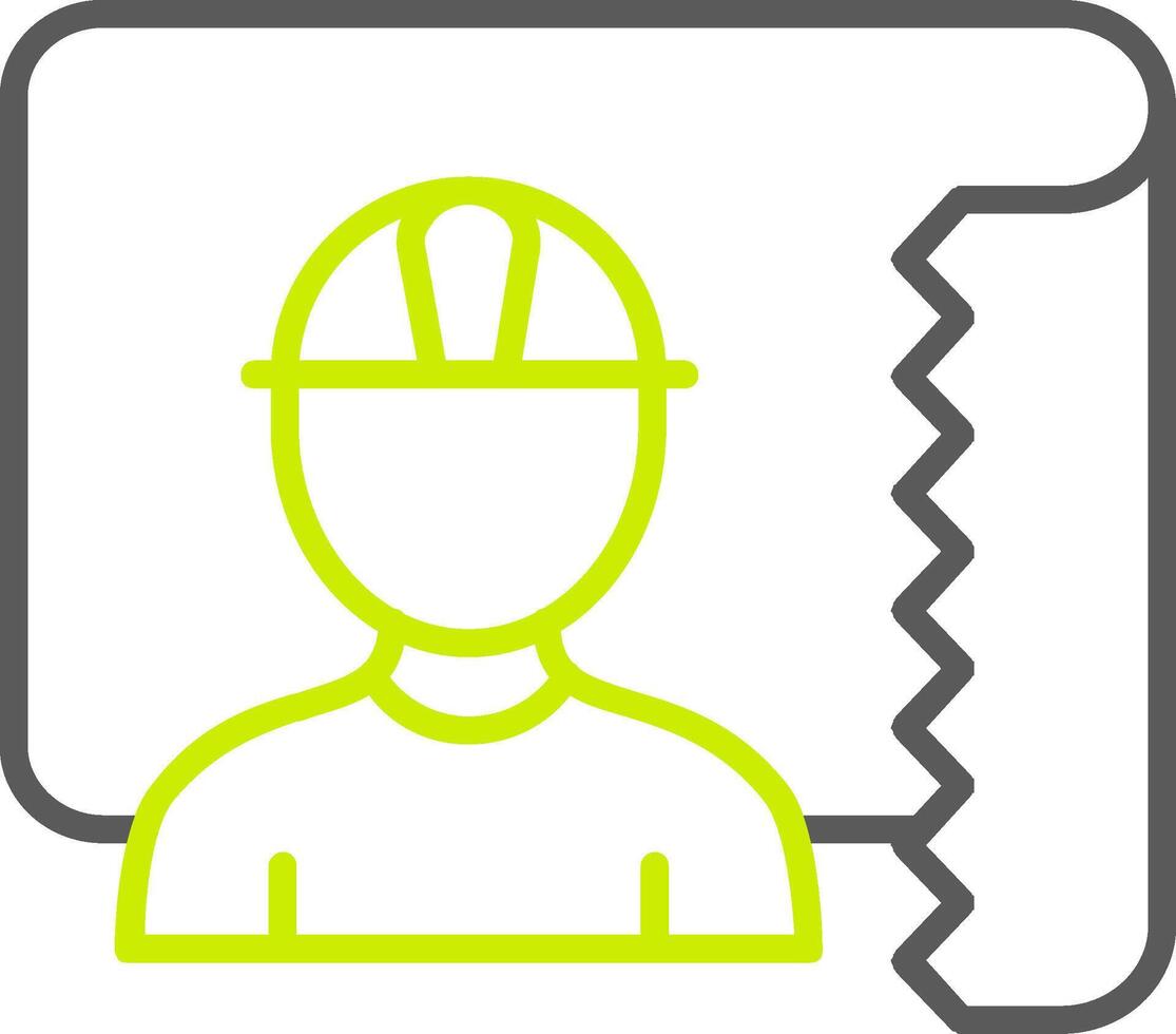 Architect Line Two Color Icon vector