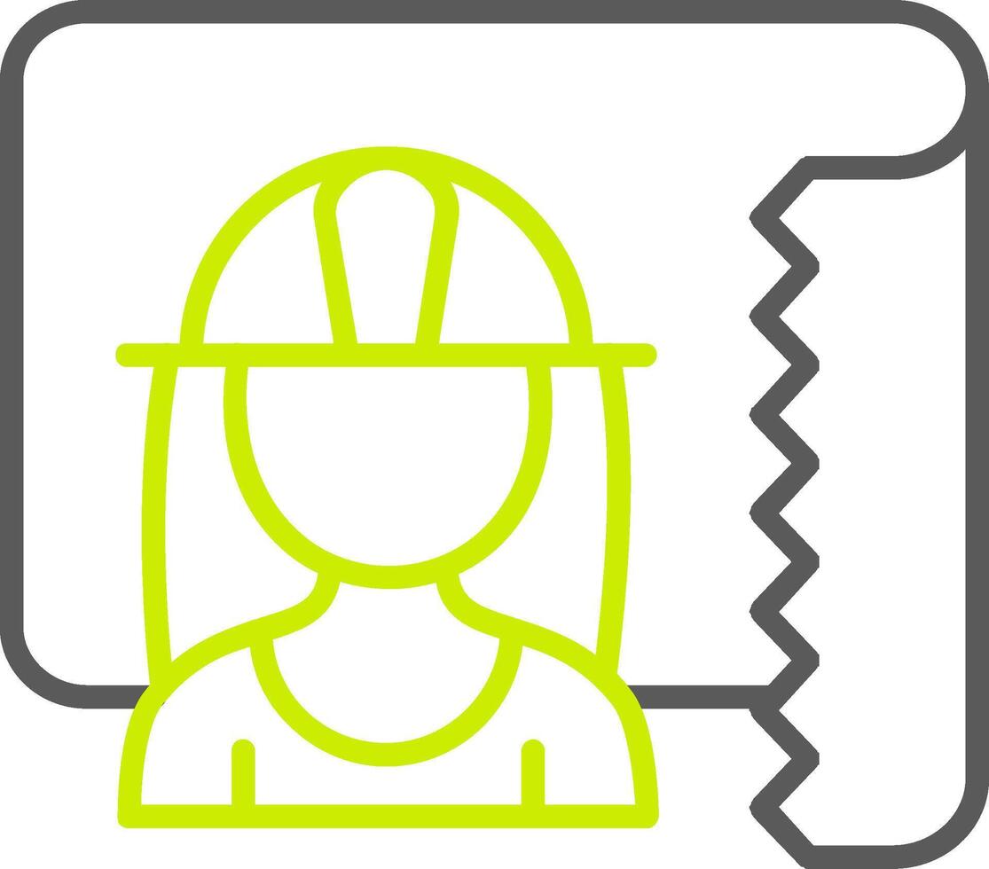 Architect Line Two Color Icon vector