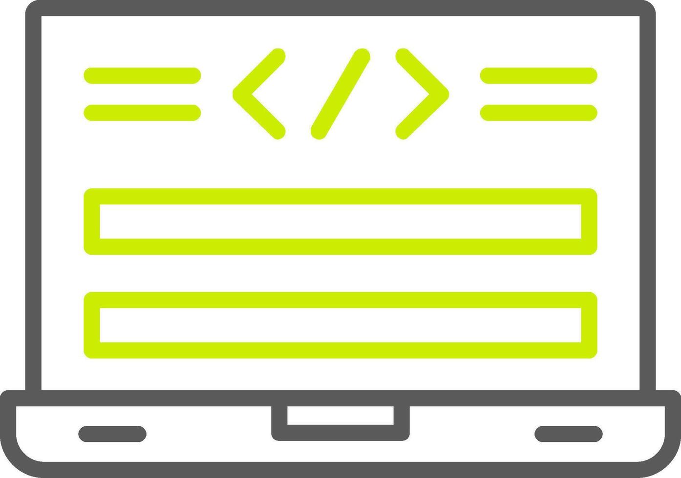 Html Code Line Two Color Icon vector