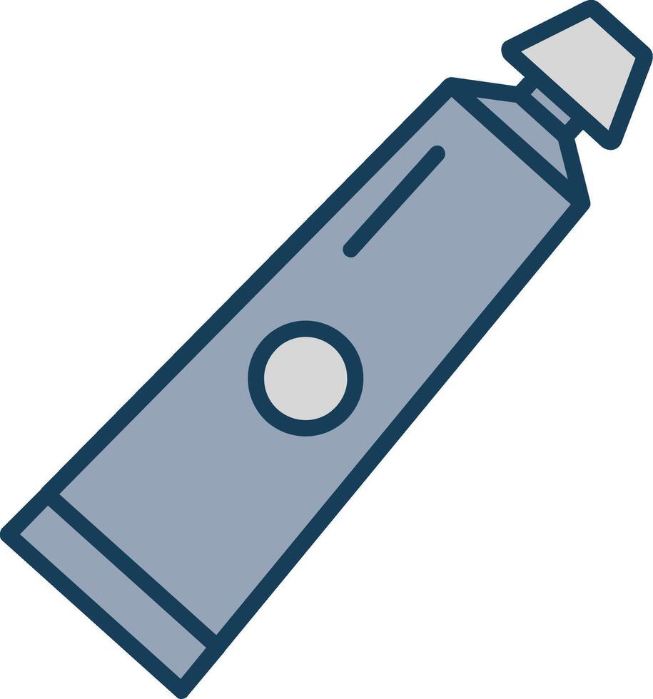 Tooth Paste Line Filled Grey Icon vector