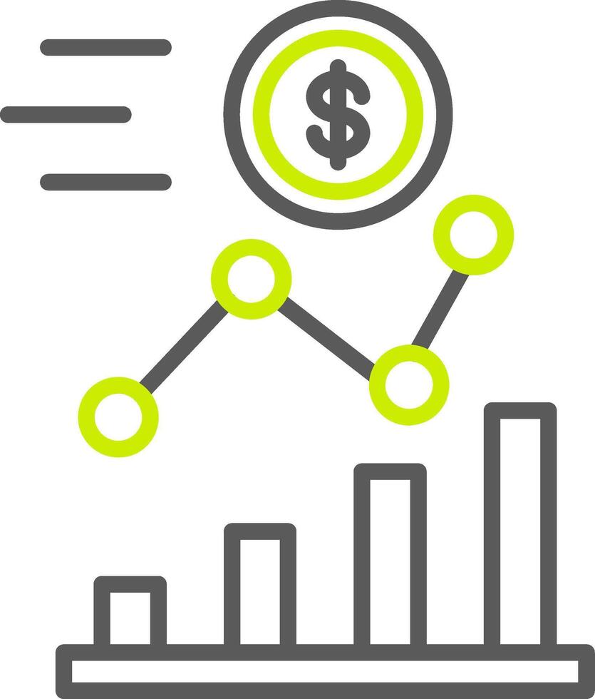 Investment Line Two Color Icon vector