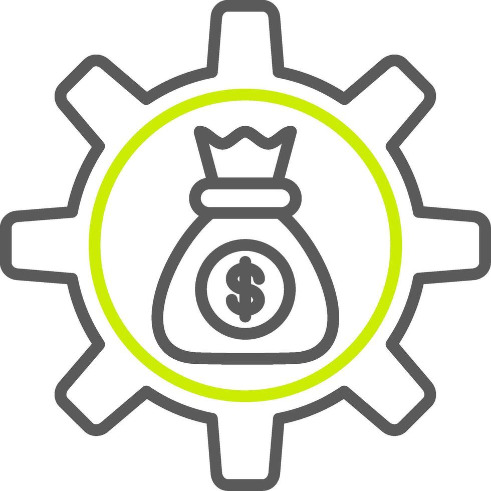 Asset Management Line Two Color Icon vector