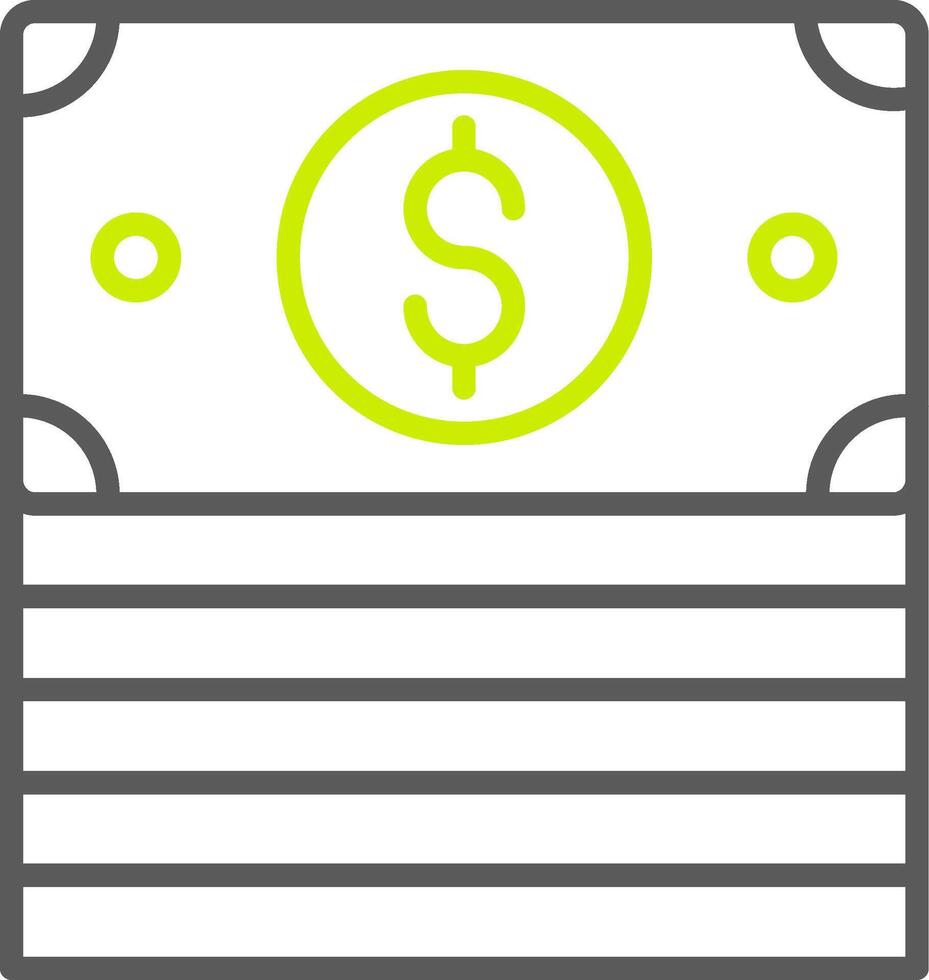 Stack Line Two Color Icon vector