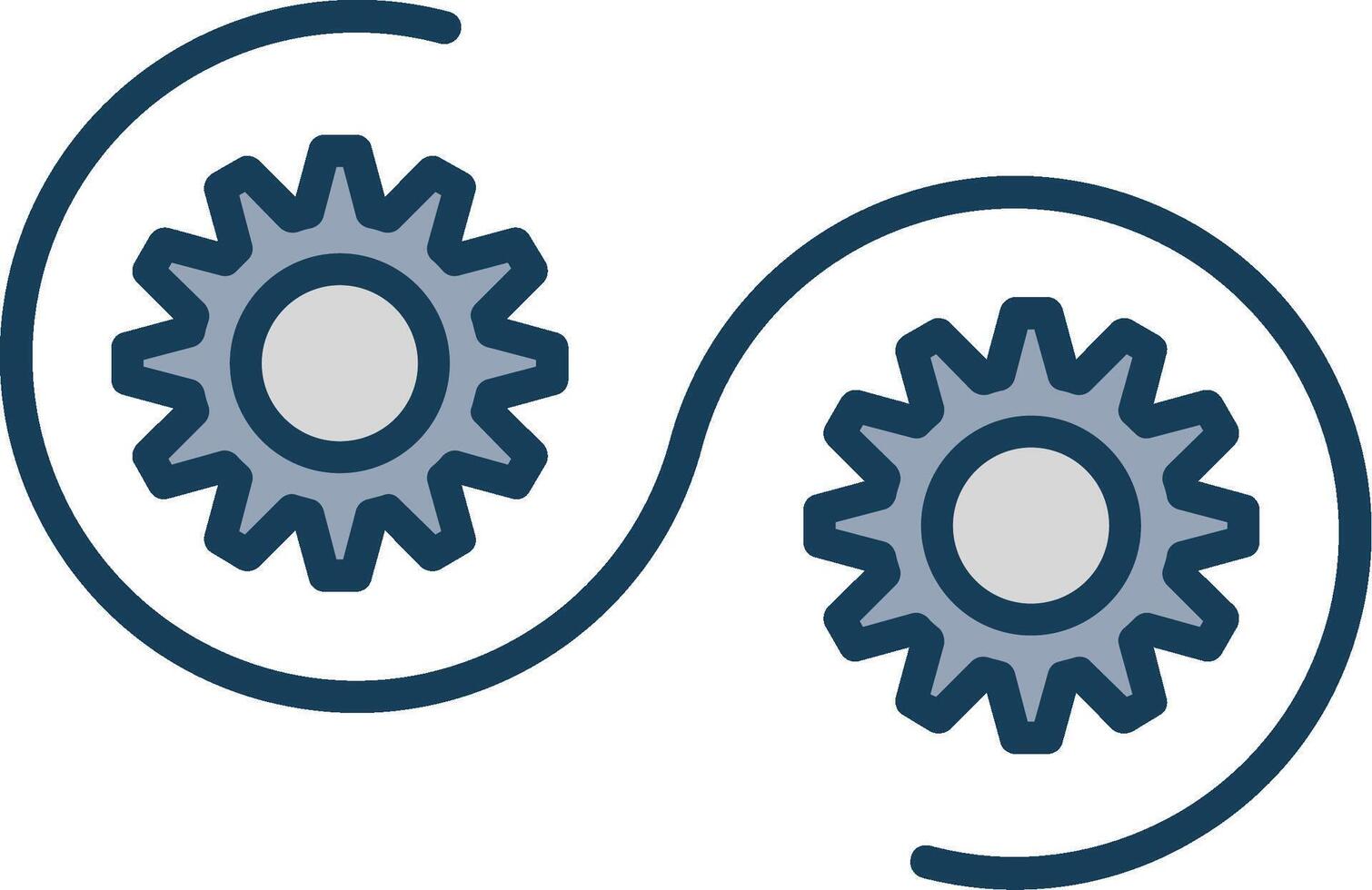 Devops Line Filled Grey Icon vector