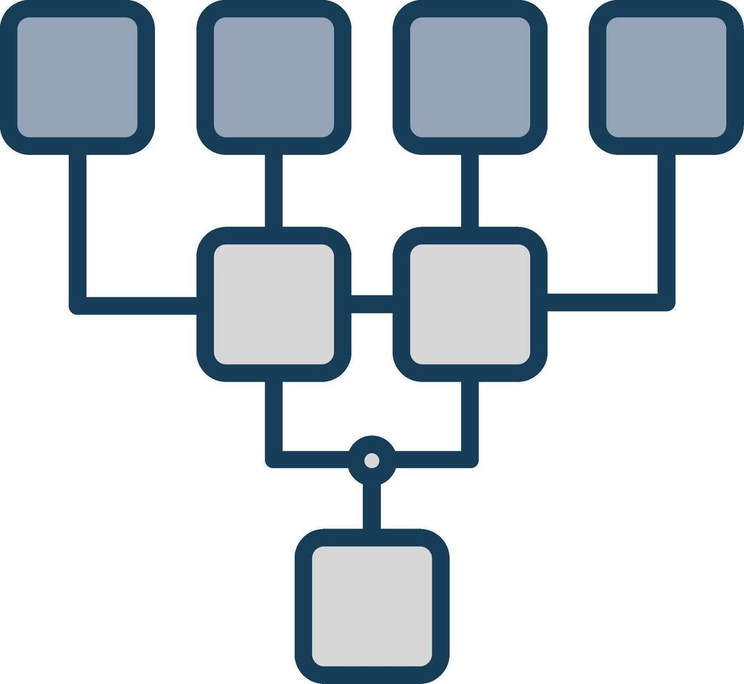 Structure Line Filled Grey Icon vector