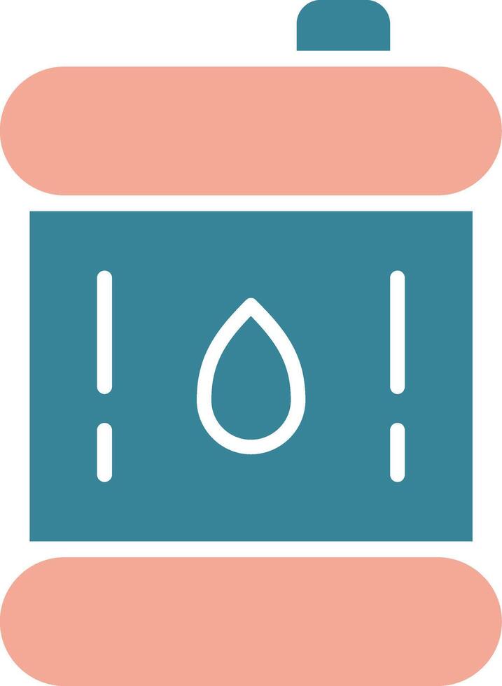 Barrel Glyph Two Color Icon vector