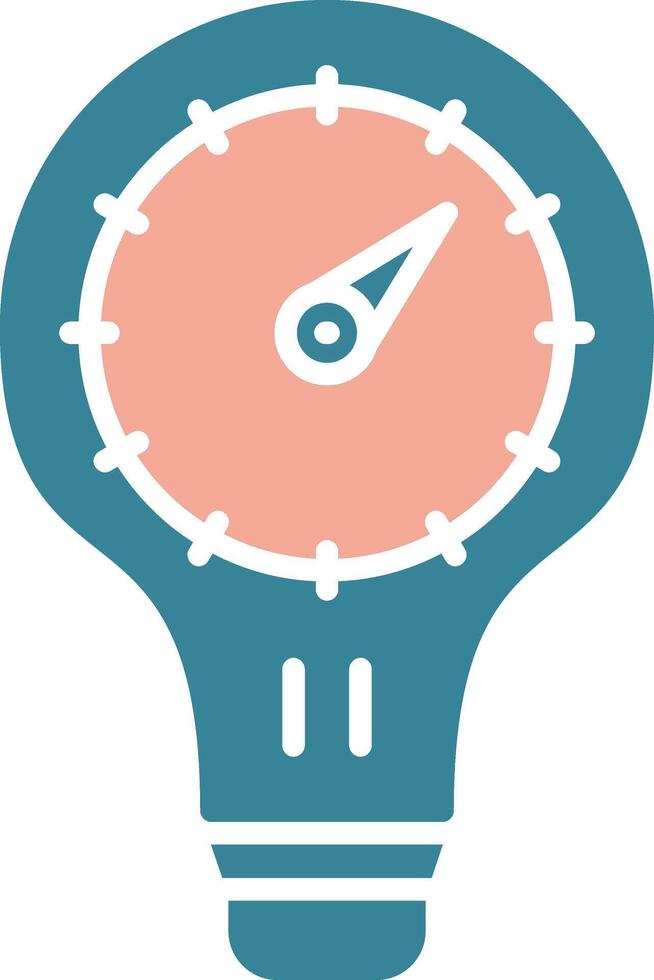 Light Speed Travel Glyph Two Color Icon vector