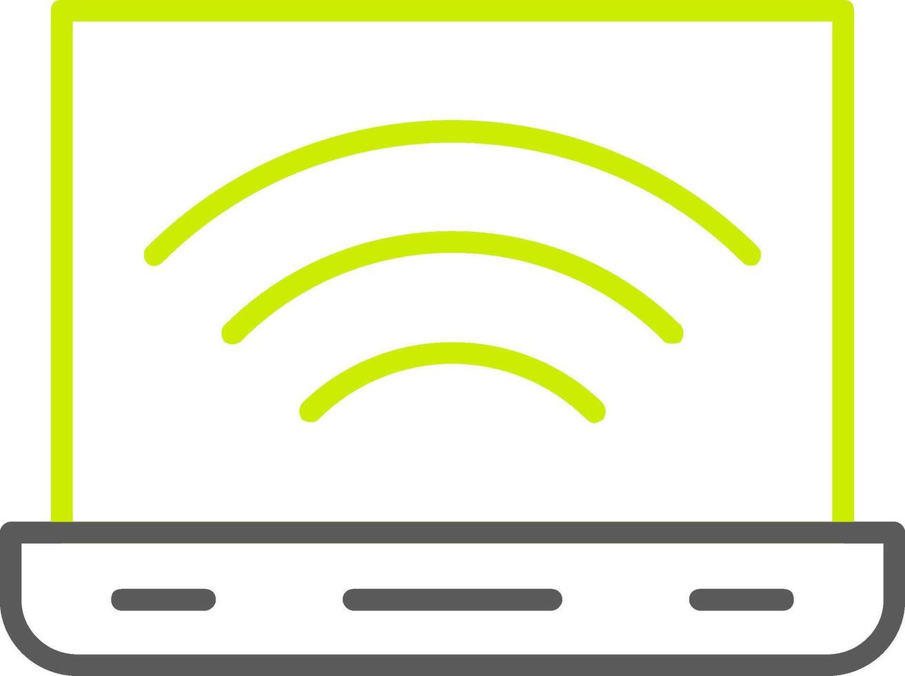 Laptop Line Two Color Icon vector