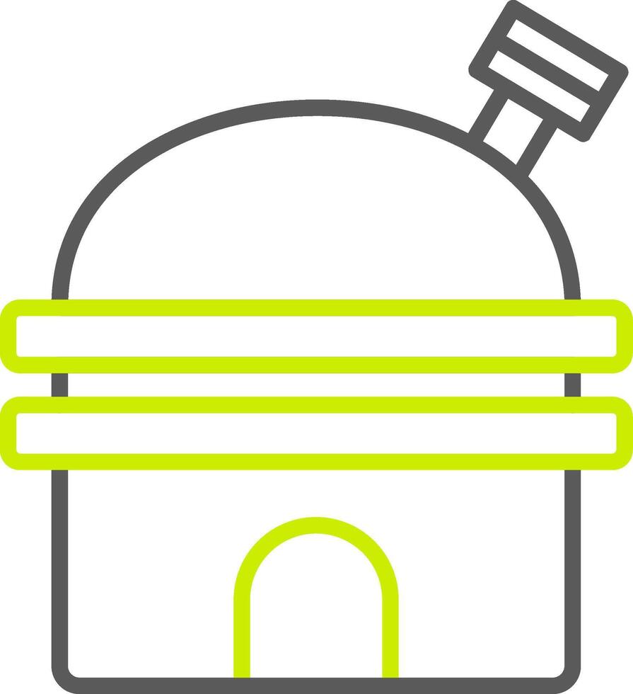 Observatory Line Two Color Icon vector