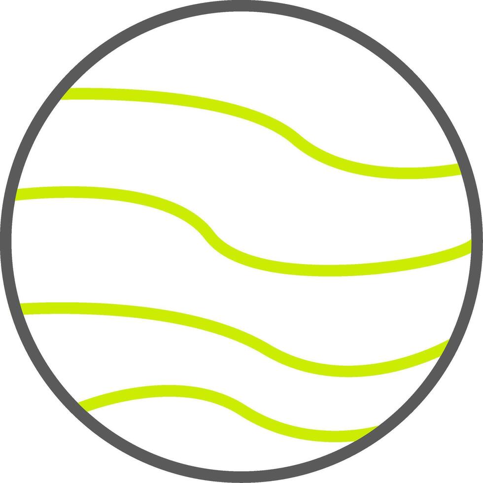 Planet Line Two Color Icon vector
