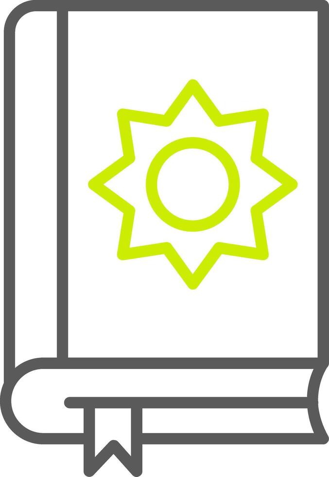 Holy Book Line Two Color Icon vector