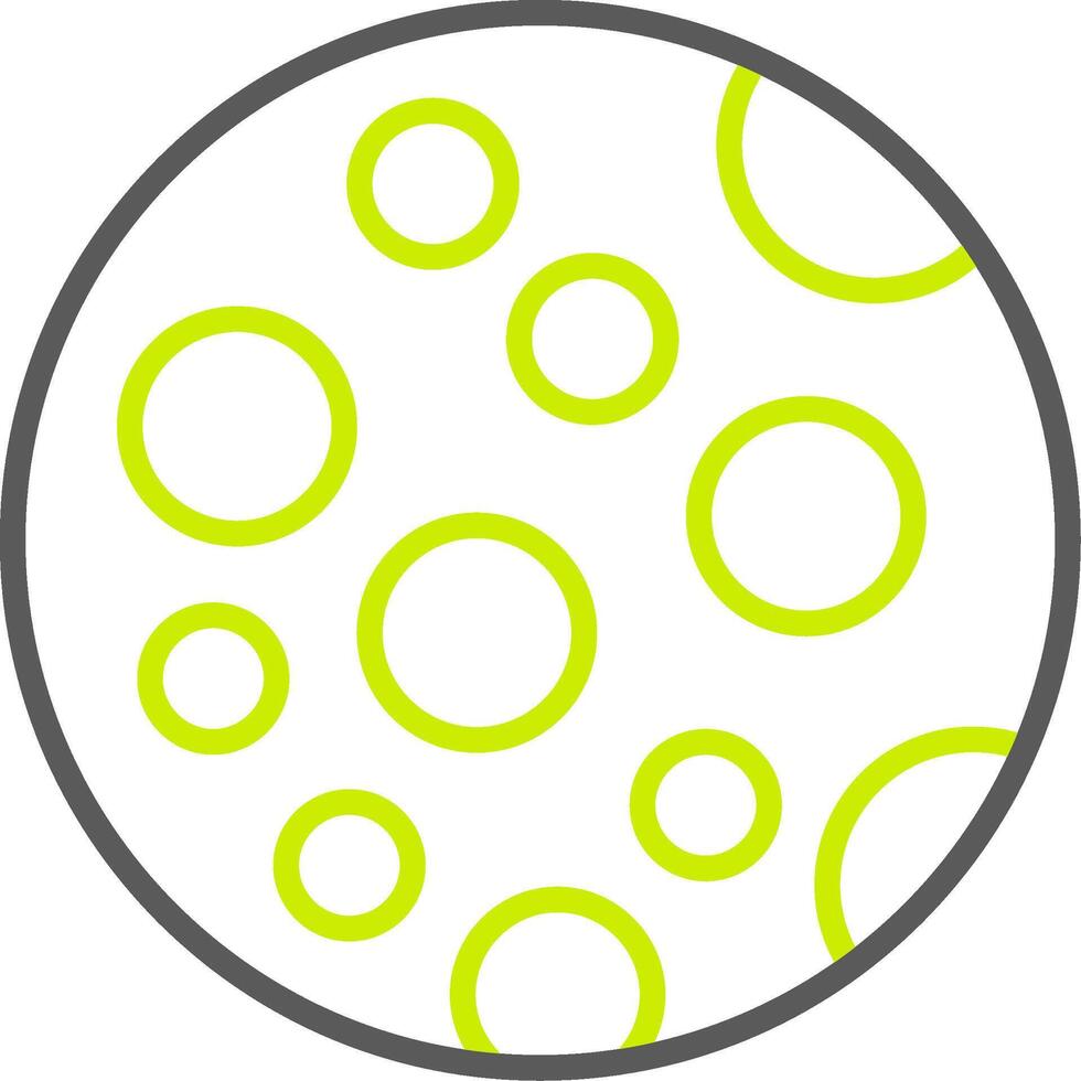 Moon Line Two Color Icon vector
