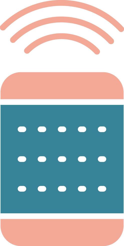 Remote Control Glyph Two Color Icon vector