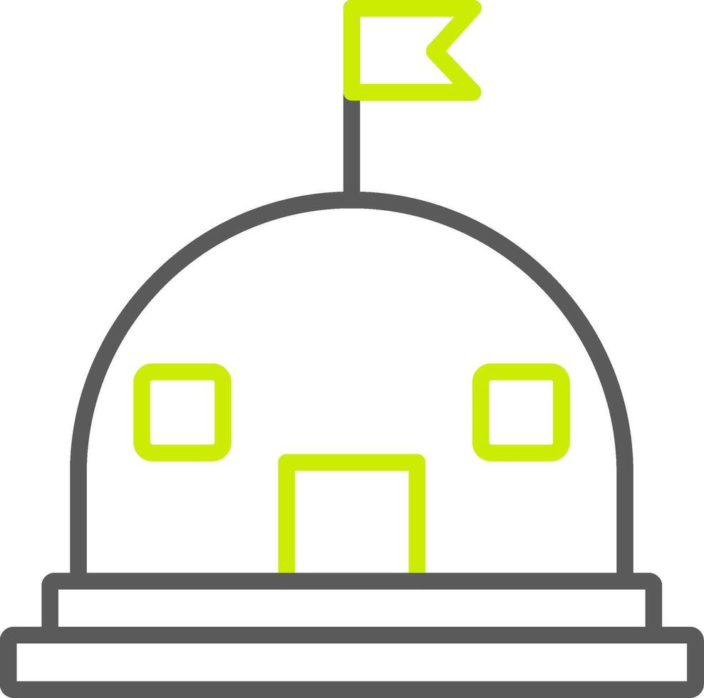 Base Line Two Color Icon vector