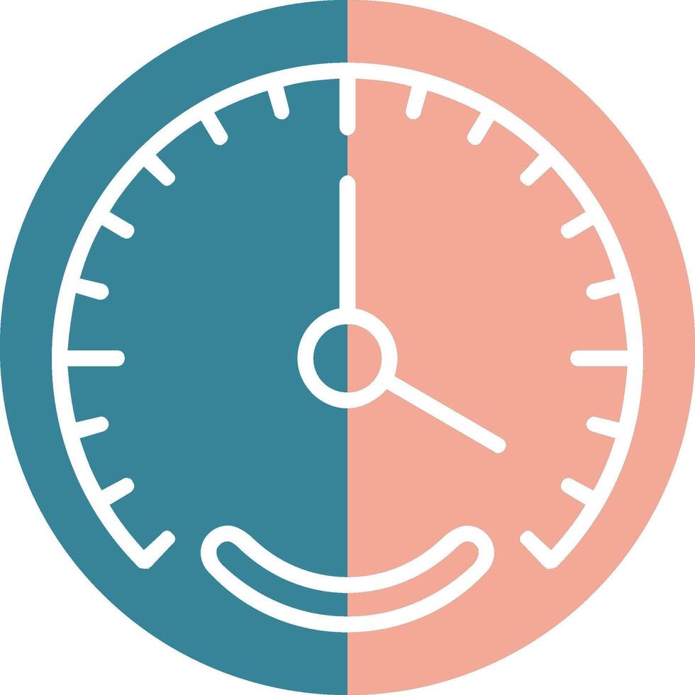 Gauge Glyph Two Color Icon vector