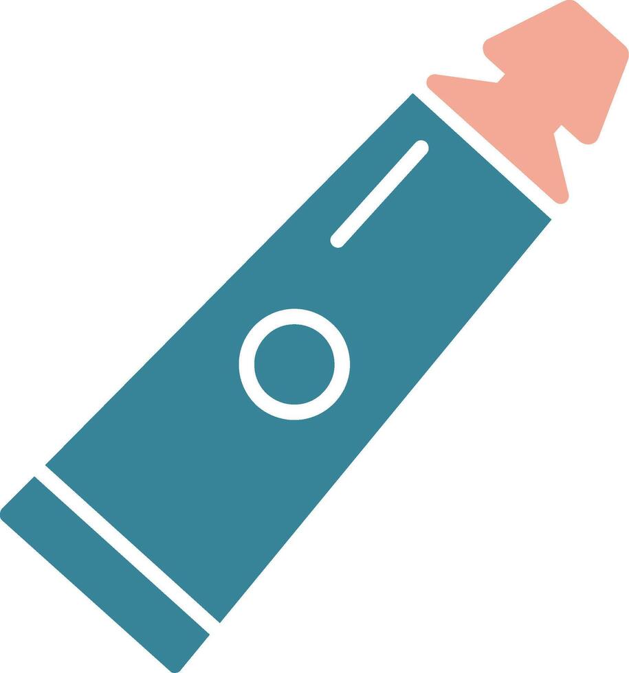 Tooth Paste Glyph Two Color Icon vector