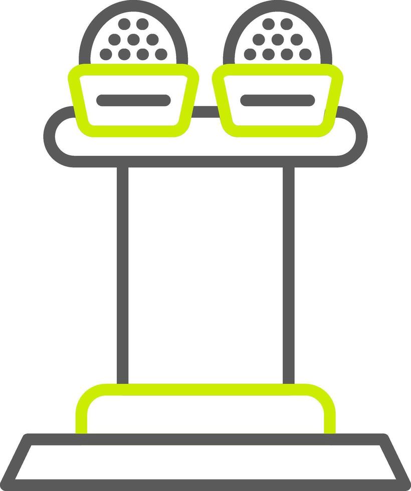 Press Release Line Two Color Icon vector