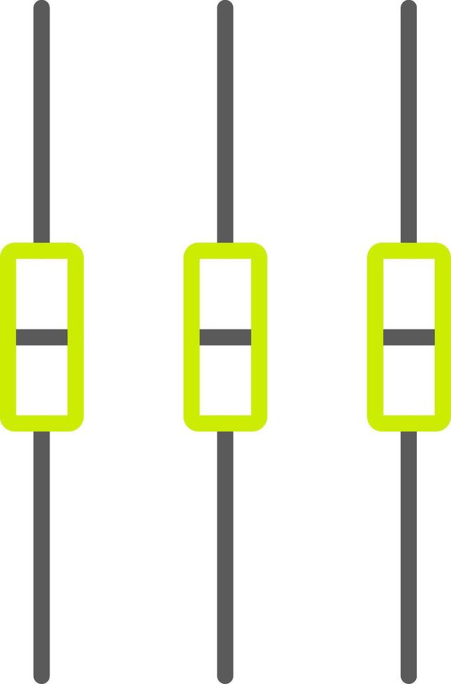 Box Plot Line Two Color Icon vector