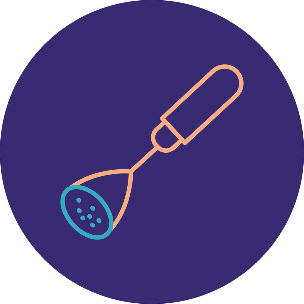 Masher Line Two Color Circle Icon vector
