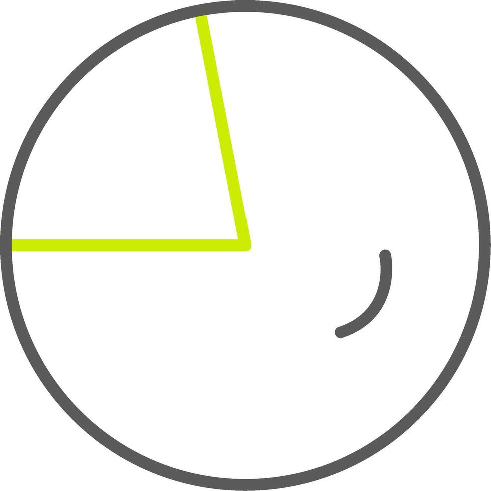 Circular Chart Line Two Color Icon vector