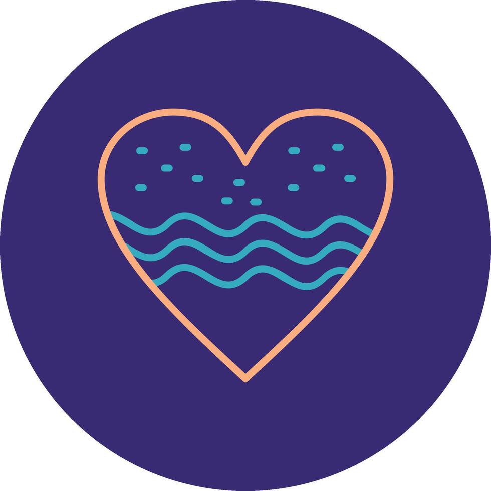 Cutter Line Two Color Circle Icon vector