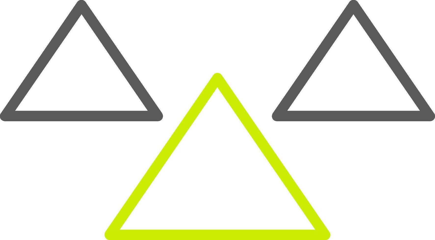 Triangles Line Two Color Icon vector