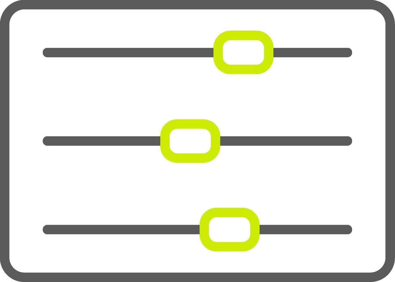 Sliders Line Two Color Icon vector