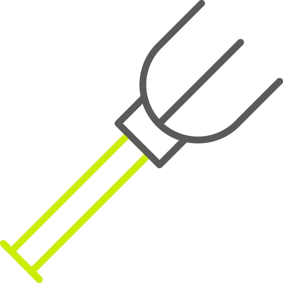 Fork Line Two Color Icon vector