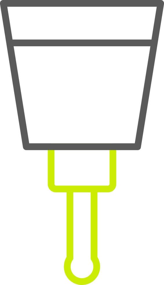 Putty Knife Line Two Color Icon vector