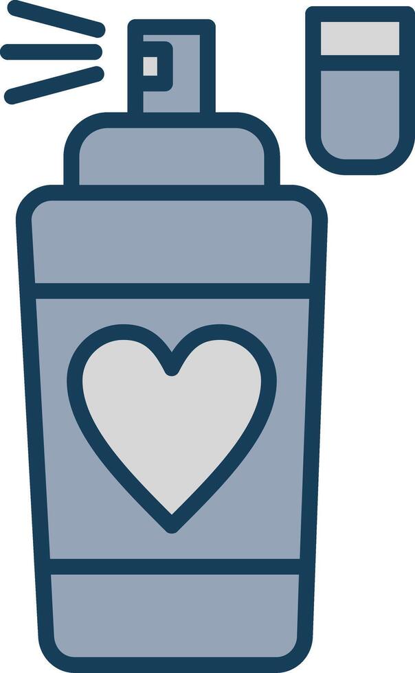 Perfume Line Filled Grey Icon vector