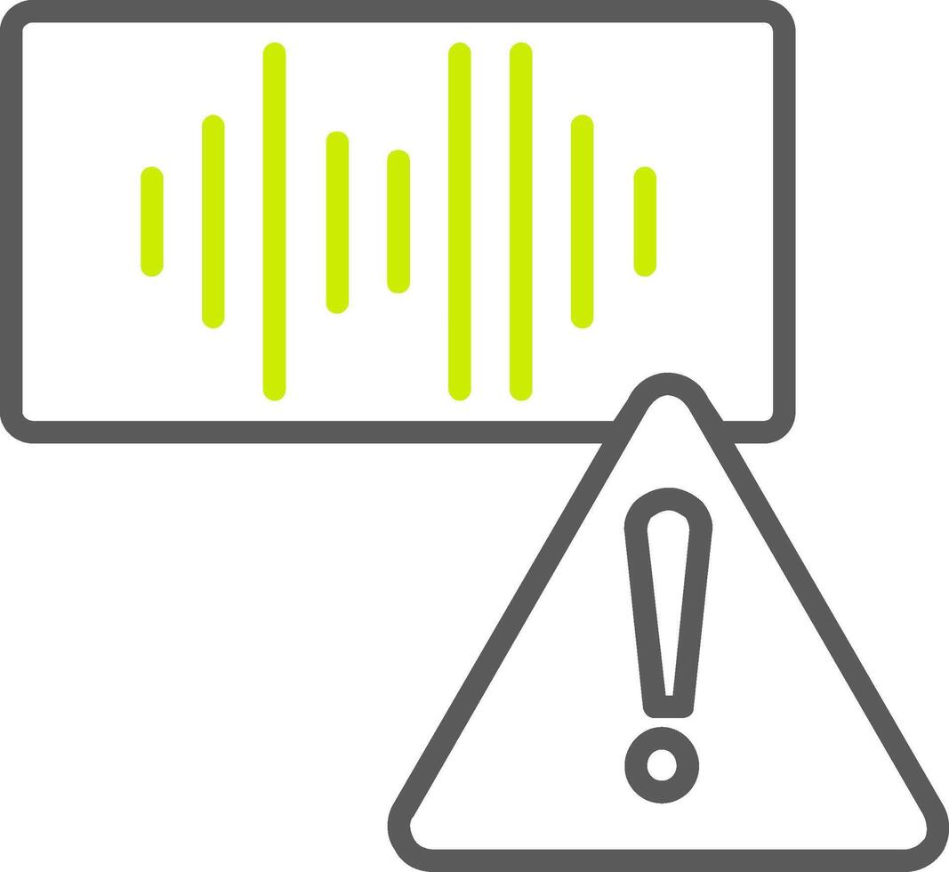 Error Line Two Color Icon vector