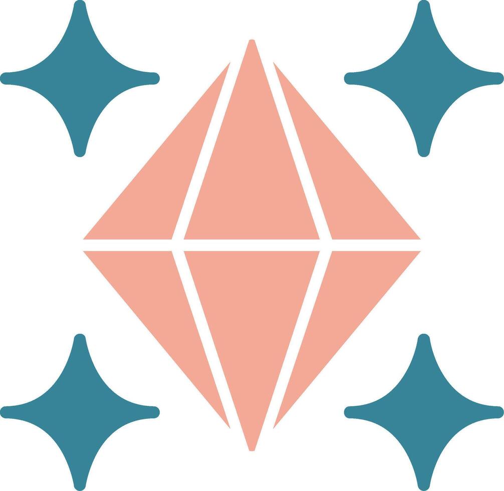 Crystal Glyph Two Color Icon vector