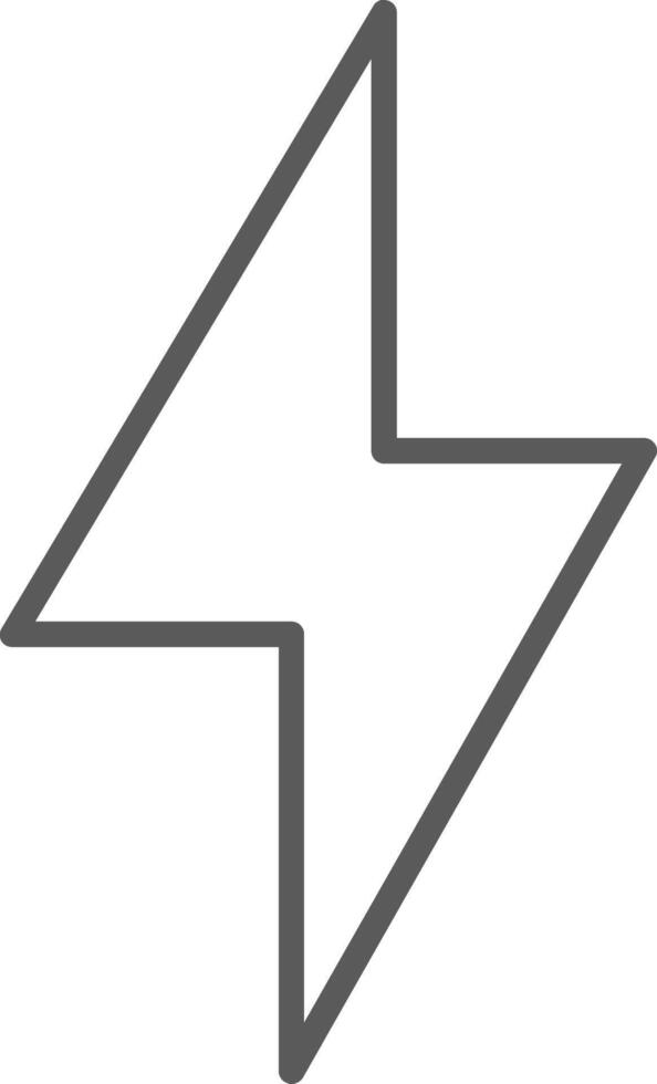 Thunder Bolt Line Two Color Icon vector