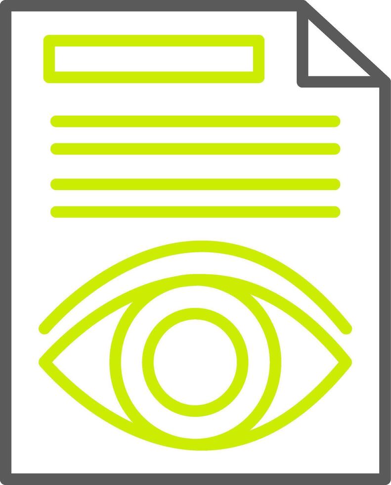 Document Line Two Color Icon vector