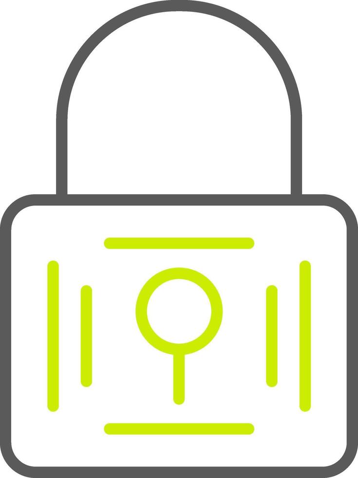 Padlock Line Two Color Icon vector