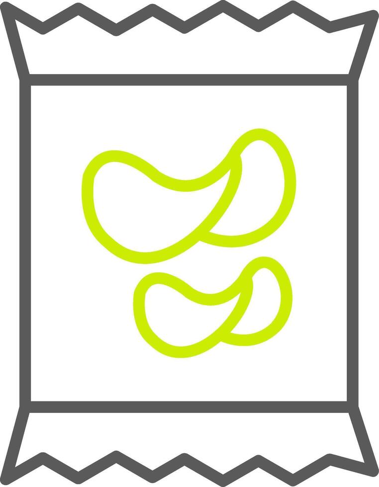 Crisps Line Two Color Icon vector
