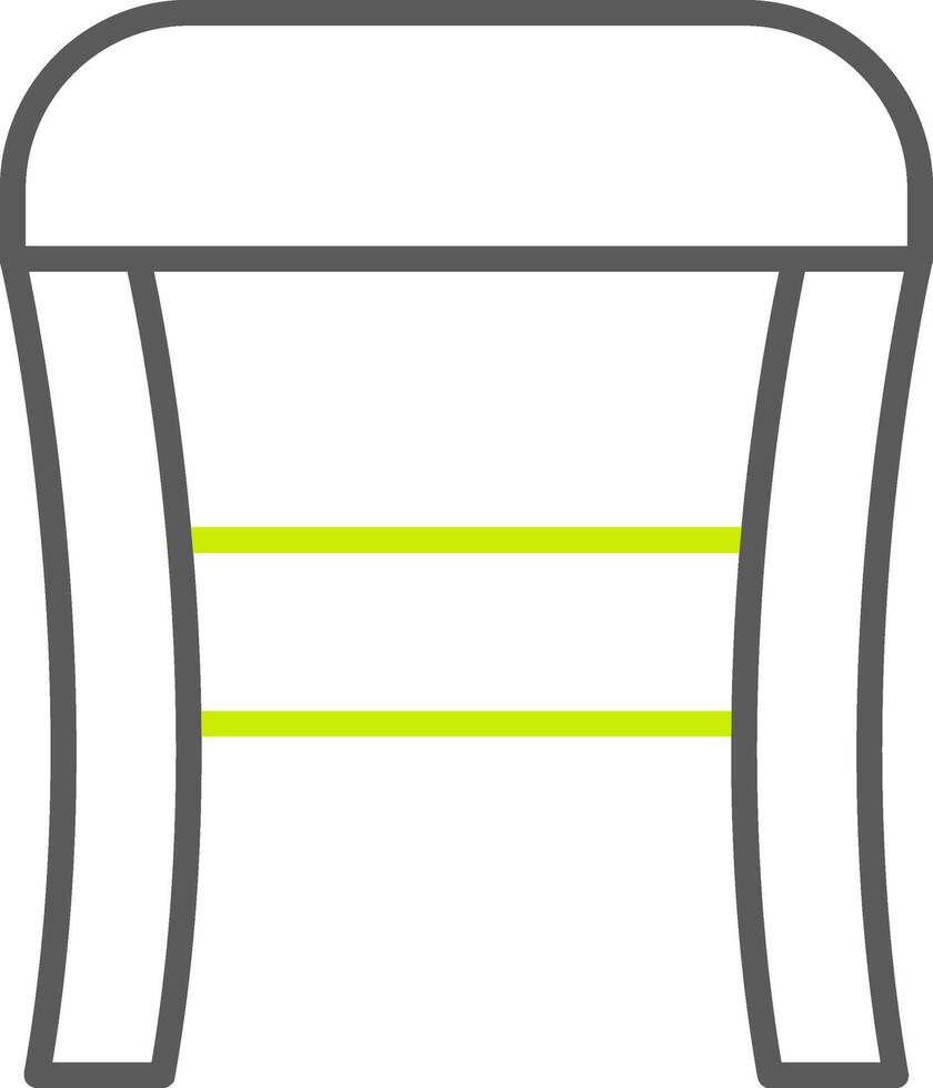 Stool Line Two Color Icon vector