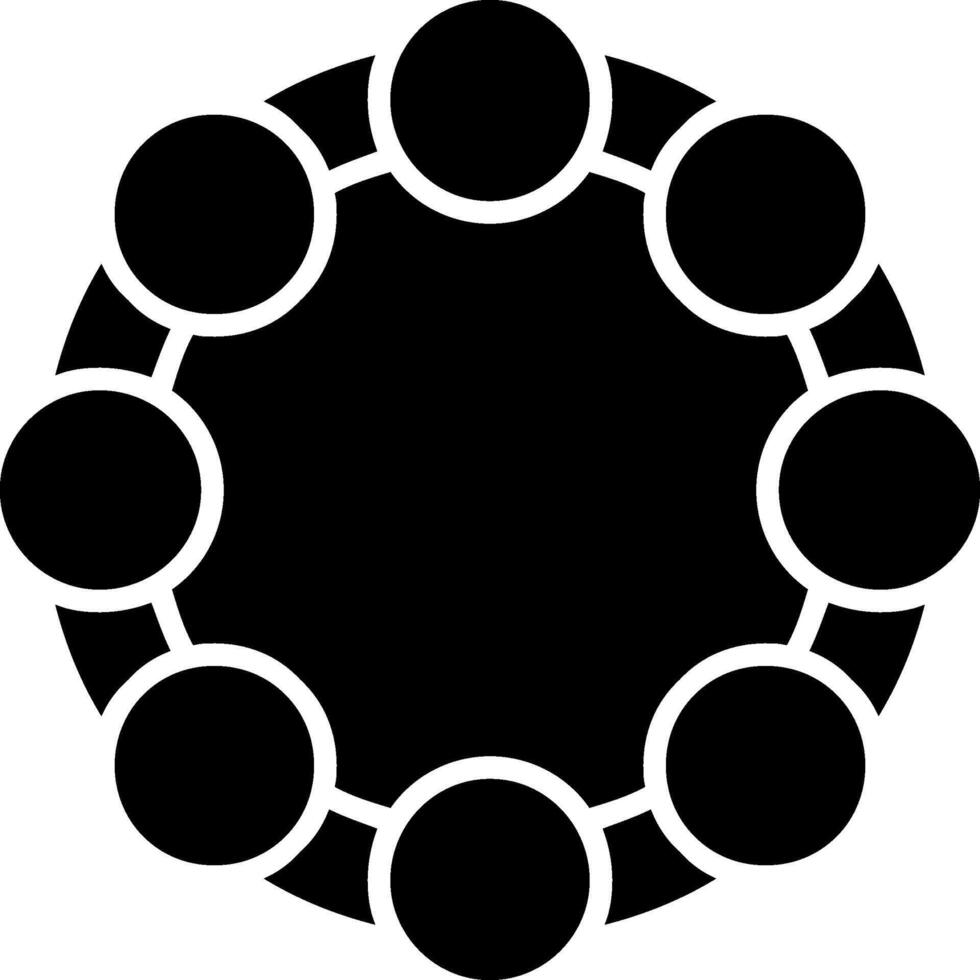 Tambourine Glyph Two Color Icon vector