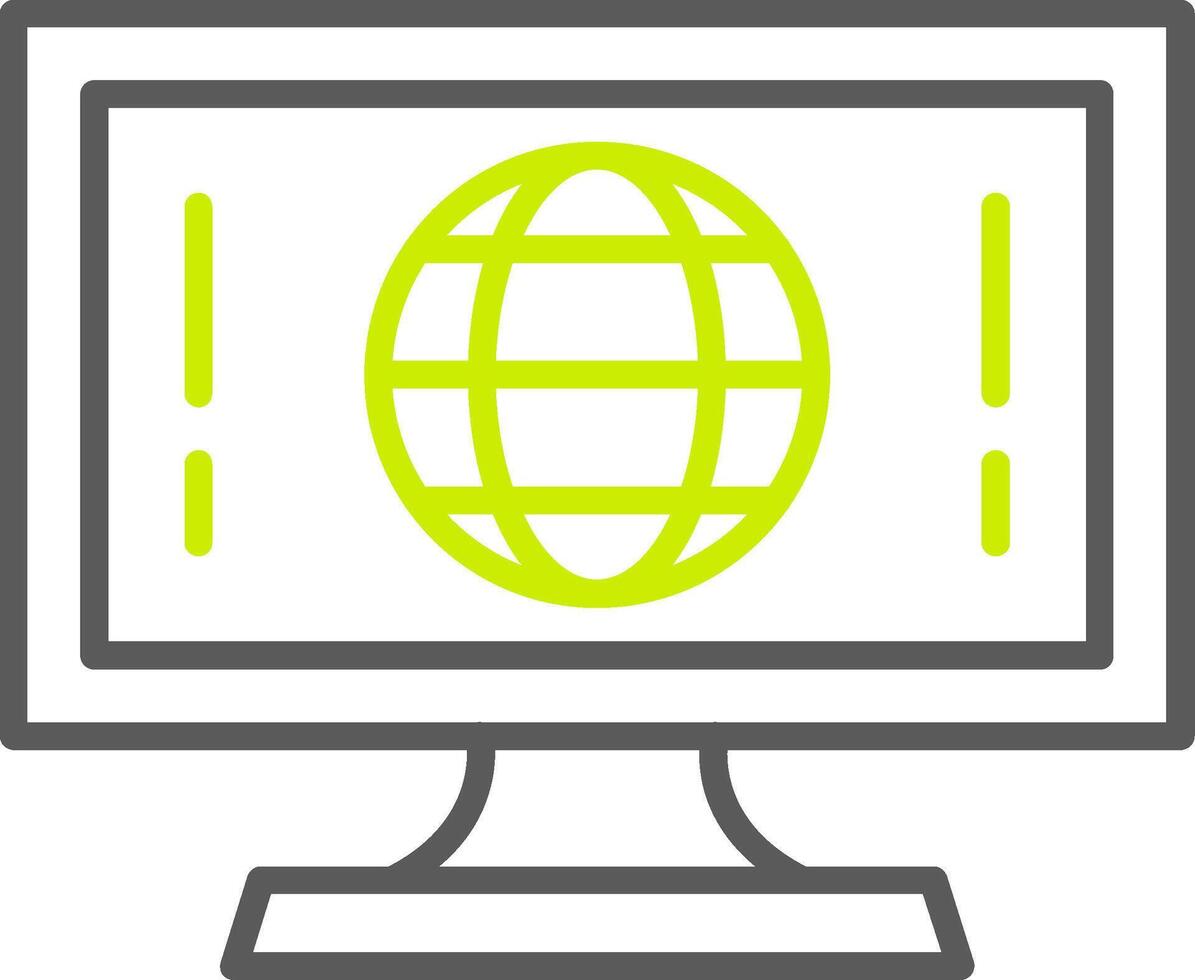 OnLine Two Color University Line Two Color Icon vector