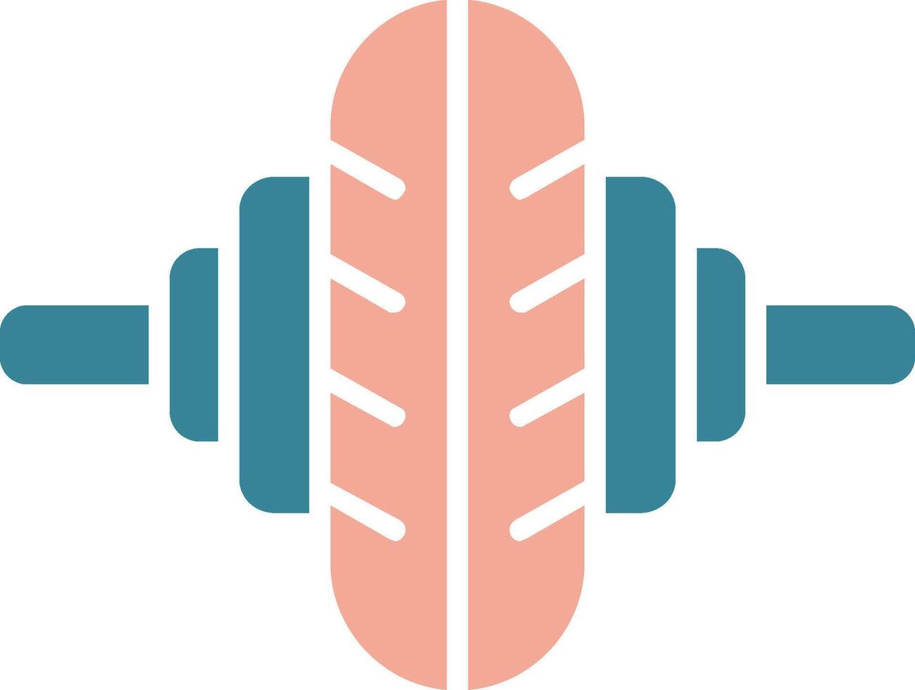 Crossfit Glyph Two Color Icon vector