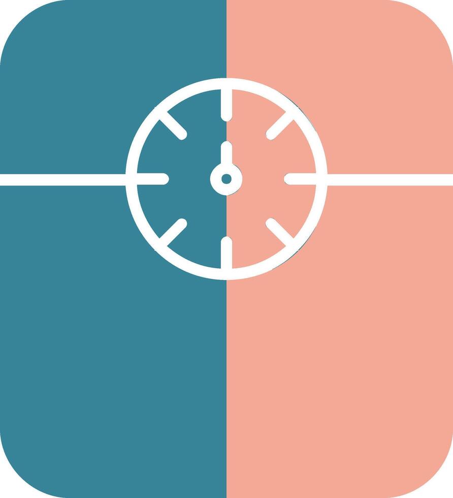 Weight Scale Glyph Two Color Icon vector