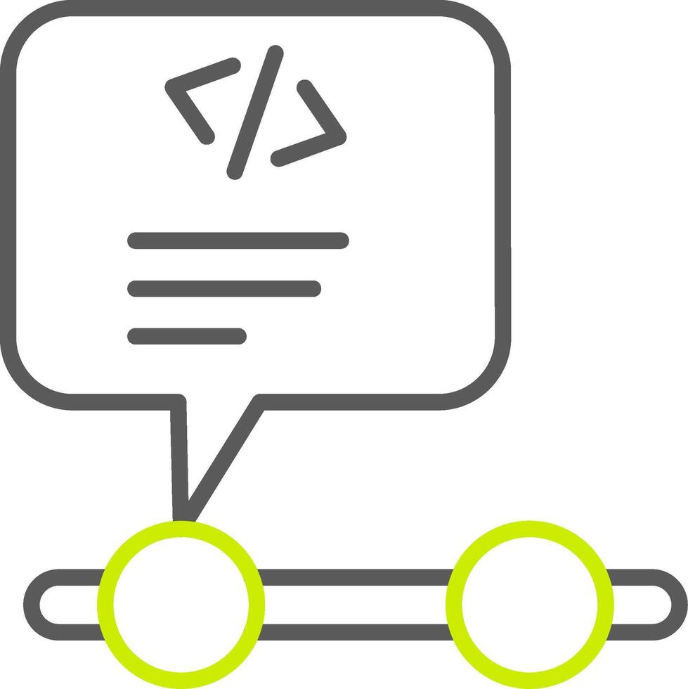 Programming Line Two Color Icon vector