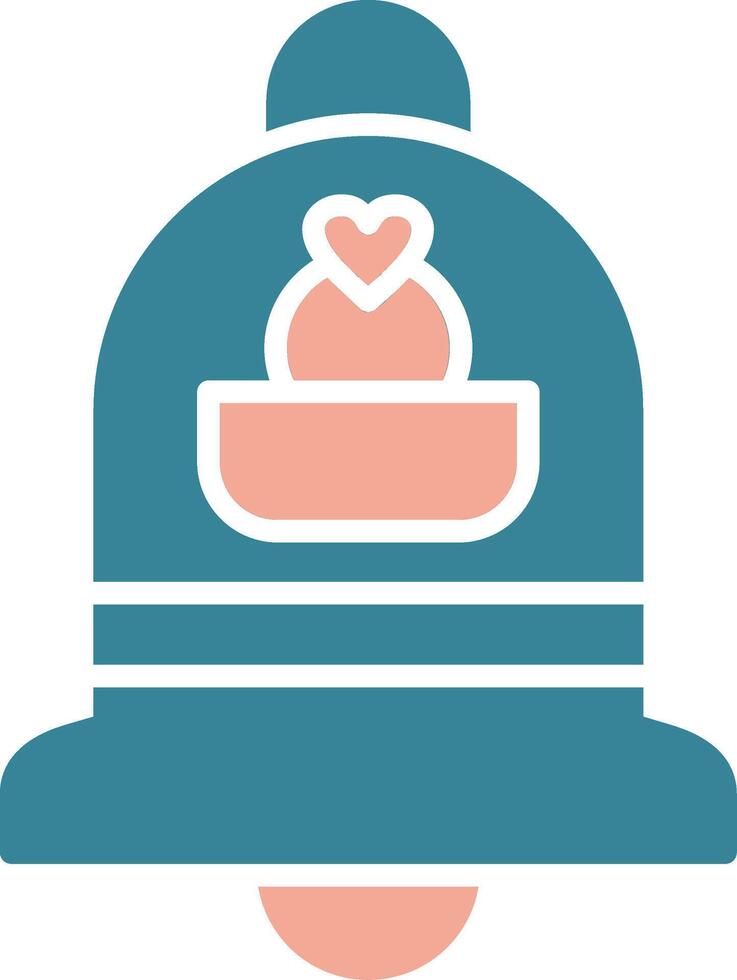 Bell Glyph Two Color Icon vector